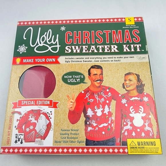 Ugly Kits Other - NWT Ugly make your own Christmas Sweater Kit Mens Size small